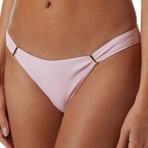 Melissa Odabash Resort Iconic Martinique Ribbed Blush Bikini Italy 44 US 8